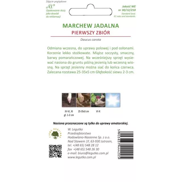 Marchew jadalna Pierwszy Zbiór 5 g - obrazek 2