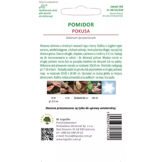 Pomidor Pokusa 0,6 g - obrazek 2