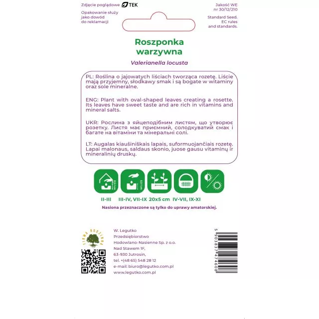 Roszponka warzywna 2 g - obrazek 2
