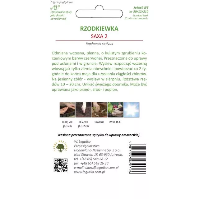 Rzodkiewka Saxa 2 7,5 g - obrazek 2