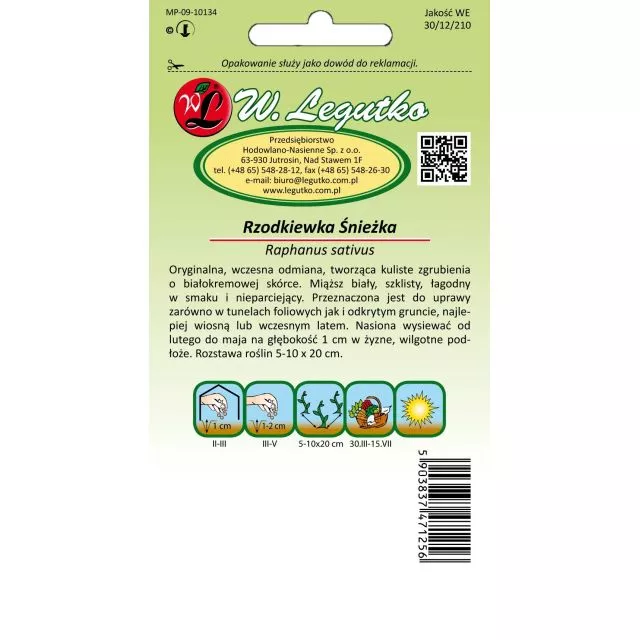 Rzodkiewka Śnieżka