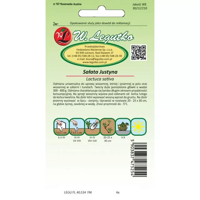 Sałata Justyna 1g - obrazek 2