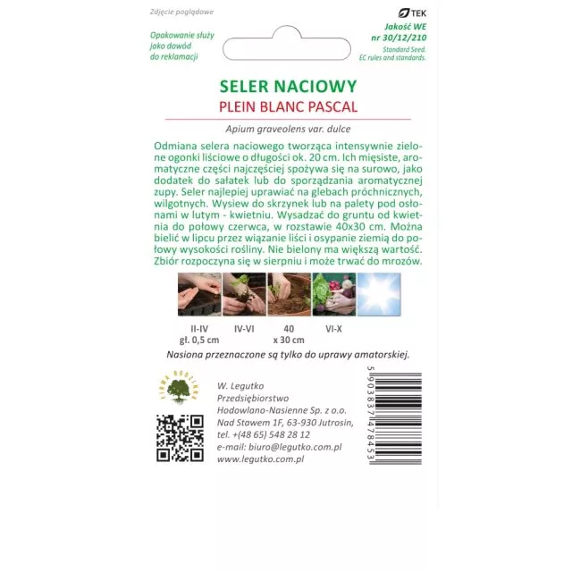 Seler naciowy Plein blanc Pascal